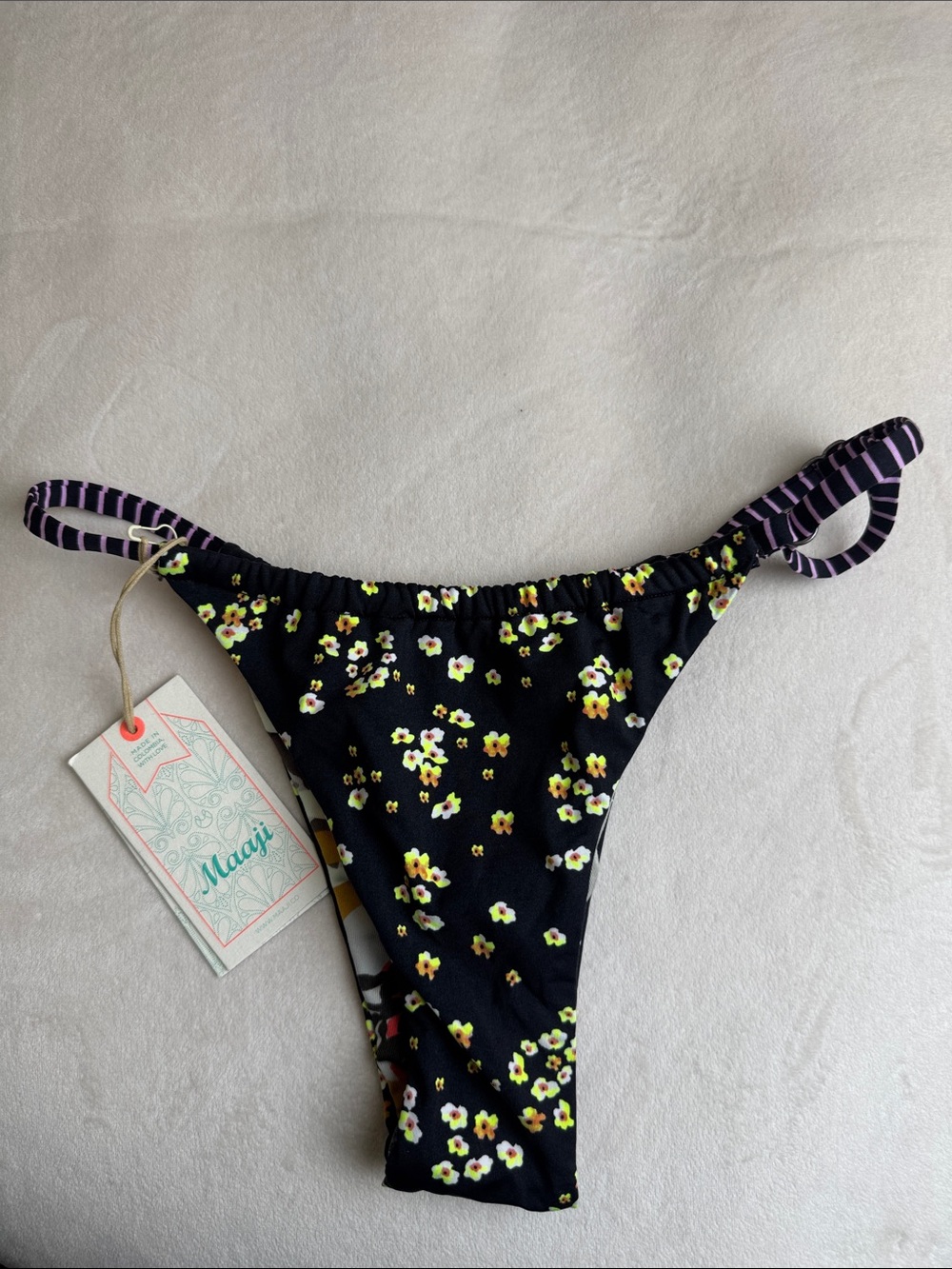 Maaji large June Frisky Reversible Single Strap Bikini Bottoms - Picture 2 of 5